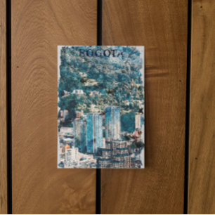 Bogota Colombia Cityscape View Postcard