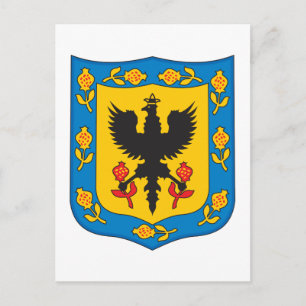 Bogota Colombia Coat of Arms Postcard