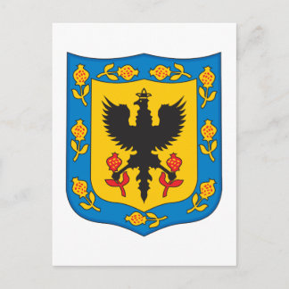 Bogota Colombia Coat of Arms Postcard