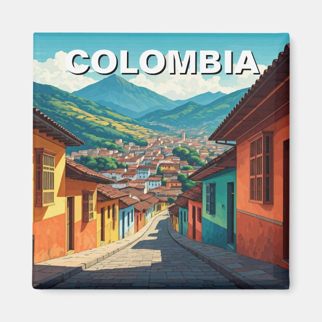 Bogota Colombia La Candelaria Magnet (Front)