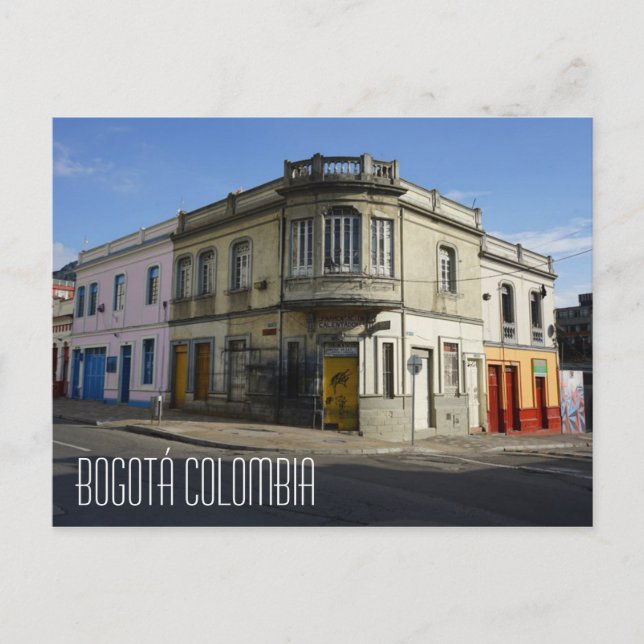 Bogotá Colombia Old Building Postcard (Front)