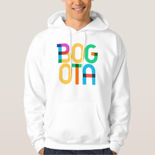 Bogota Colombia Pop Art Letters Hoodie