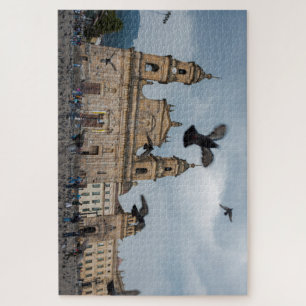 Bogota Colombia The neo-classical Cathedral on Pla Jigsaw Puzzle