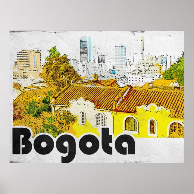 Bogota Colombia Vintage  Poster (Front)