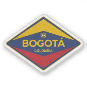 Bogota Colombia Vintage Sticker