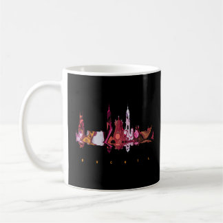 Bogota, Colourful Silhouette Coffee Mug