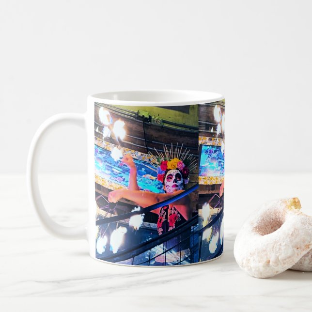 Bogotá Fire Dancer Coffee Mug (With Donut)