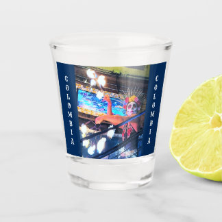 Bogotá Fire Dancer Shot Glass