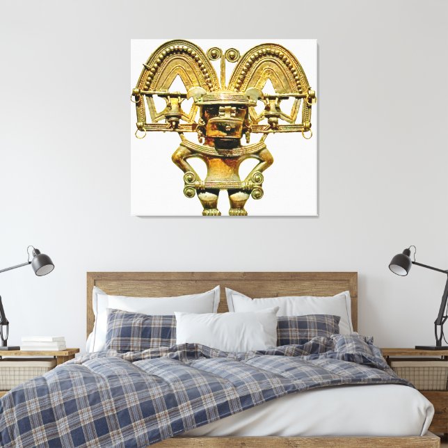 Bogotá Gold Canvas Print (Insitu(Bedroom))