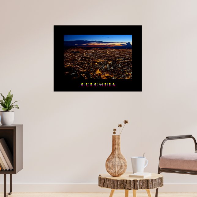 Bogotá Night Panorama Poster (Living Room 3)