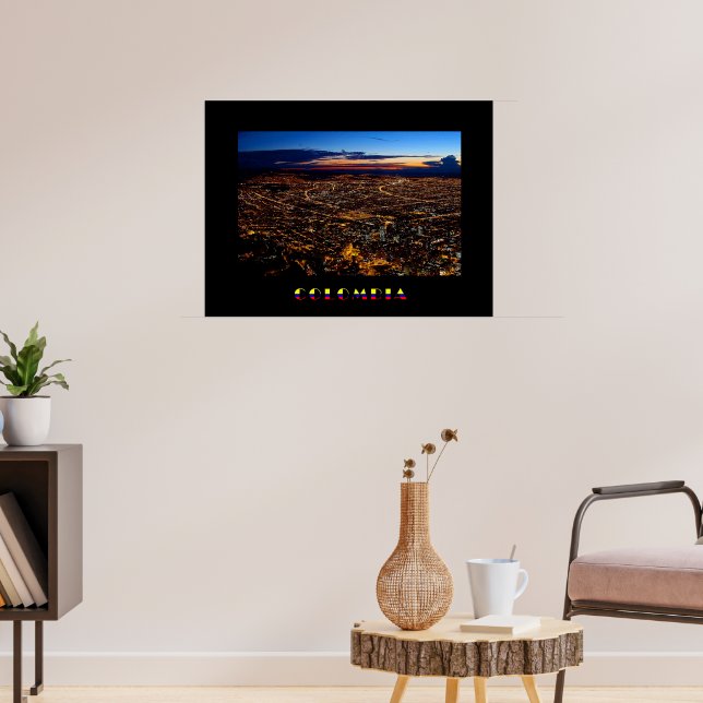 Bogotá Night Panorama Poster (Living Room 3)