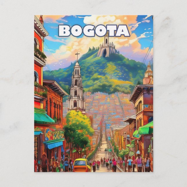 Bogotá, pearl of the Andes Postcard (Front)