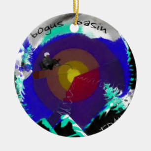 Bogus Basin Idaho Ceramic Tree Decoration