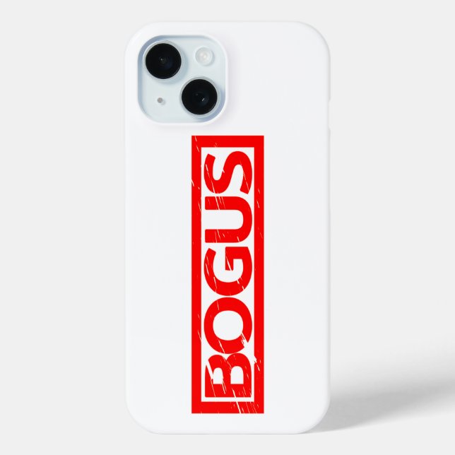 Bogus Stamp Case-Mate iPhone Case (Back)
