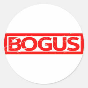 Bogus Stamp Classic Round Sticker