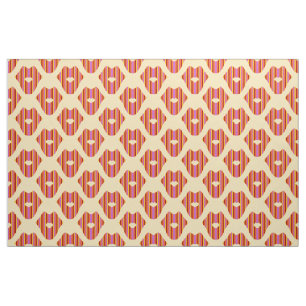 Boheme Lips on Yellow Fabric