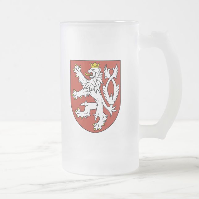 bohemia emblem frosted glass beer mug (Right)