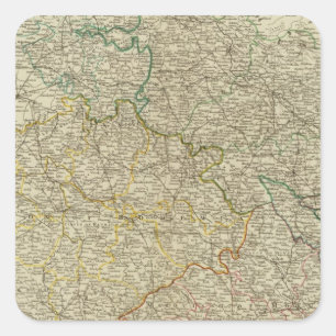 Bohemia, Silesia, Moravia, Lusatia Square Sticker