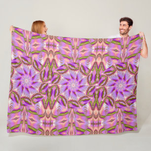 Bohemian A Lily In The Valley Floral Cosy Fleece Blanket