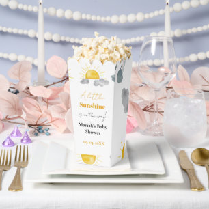 Bohemian a little sunshine is the way baby shower favour box