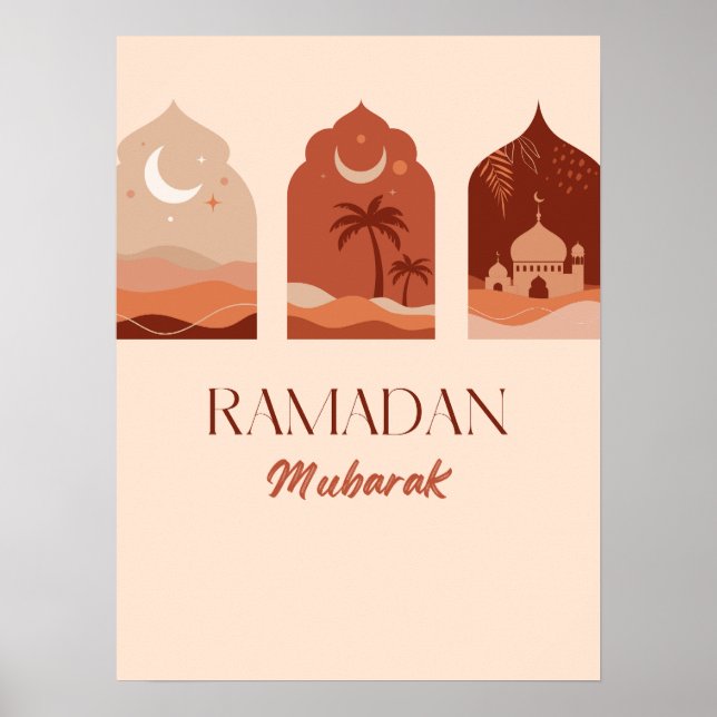 Bohemian Aesthetic Ramadan Kareem Ramadan Poster (Front)