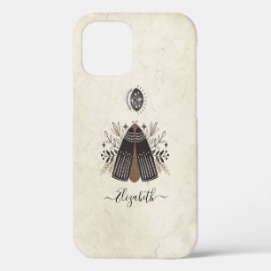 Bohemian Antique Butterfly Moth iPhone 12 Case