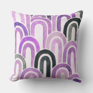 Bohemian arch fish scale painted pattern cushion