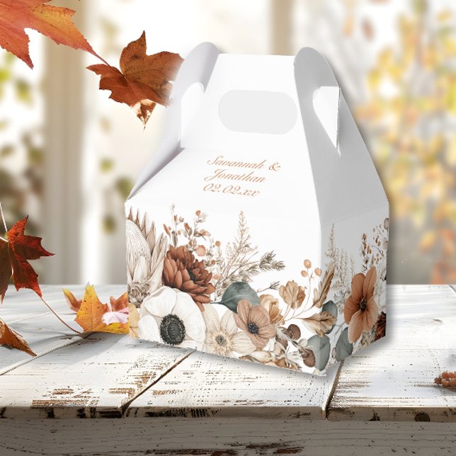 Bohemian Autumn Dried Flowers Favour Box (Creator Uploaded)
