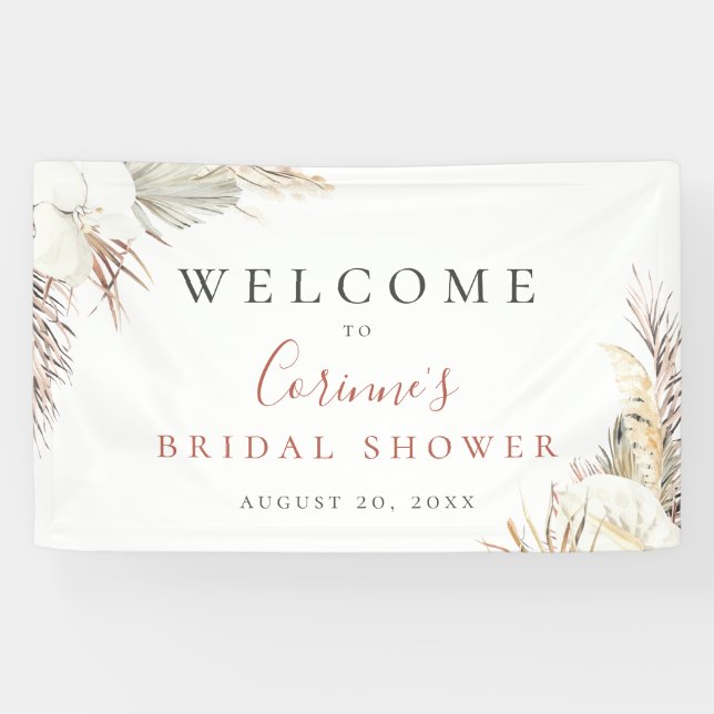 Bohemian Beach Botanical Banner (Horizontal)