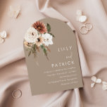 Bohemian Beige & White Floral Arch Wedding Invitation<br><div class="desc">Bohemian Beige & White Floral Arch Wedding Invitation

See matching collection in Niche and Nest Store

Many thanks</div>
