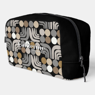 Bohemian Black Grey Dopp Kit