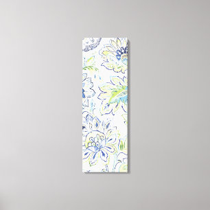 Bohemian Blue Flower Canvas Print