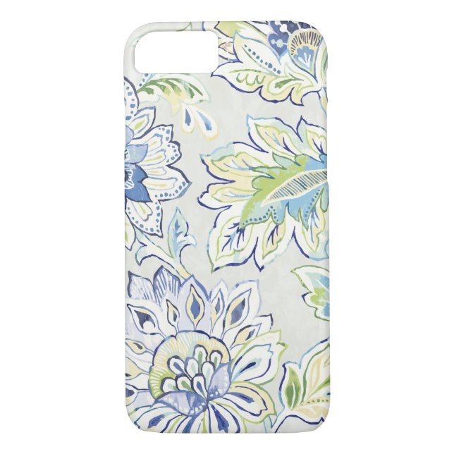 Bohemian Blue Flower Case-Mate iPhone Case (Back)