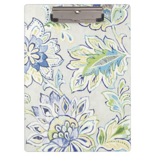 Bohemian Blue Flower Clipboard