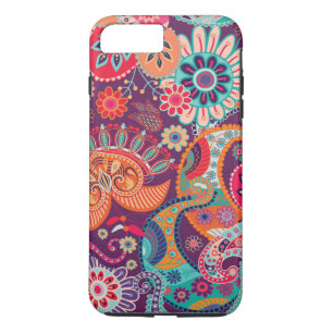 Bohemian Boho MOD Hippy Chic Flower Pattern iPhone 8 Plus/7 Plus Case