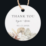 Bohemian Botanicals Wedding Thank You Favour Tags<br><div class="desc">Beautiful watercolor natural bohemian style dried flowers and botanical foliage arrangements of palm fronds,  pampas grass,  orchids and roses,  personalised favour tags.</div>