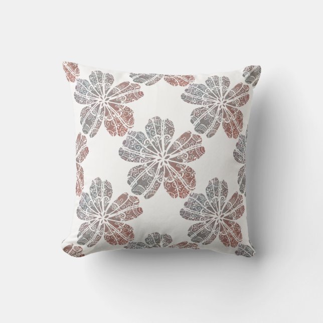 Bohemian Breeze Flower | Seafoam Cushion (Front)