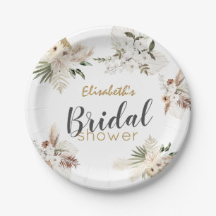 Bohemian Bridal Shower Classic  Paper Plate