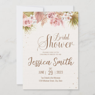 Bohemian Bridal Shower Invitation