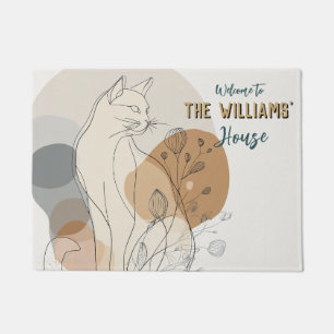 Bohemian British Shorthair Cat Outdoor  Doormat