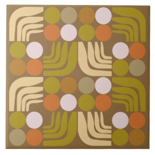 Bohemian Brown Green Orange Tile