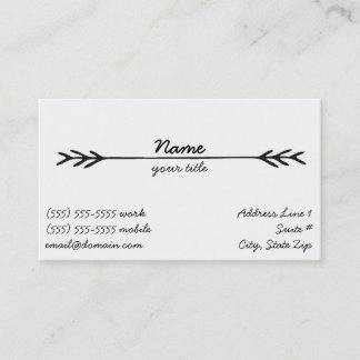 Bohemian Business Card