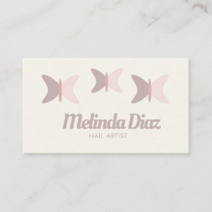 Bohemian Butterflies Beauty Eyelashes Salon  Business Card