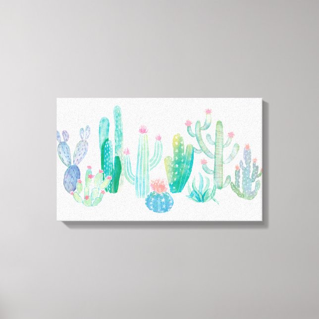 Bohemian Cactus Canvas Print (Front)