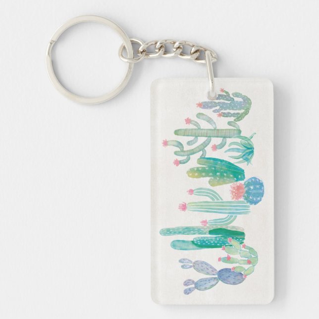 Bohemian Cactus Key Ring (Front)