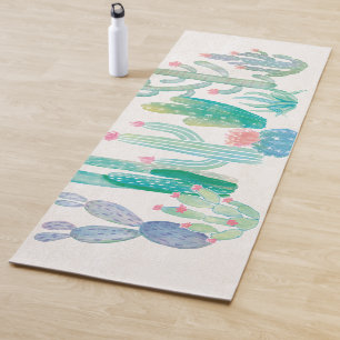 Bohemian Cactus Yoga Mat
