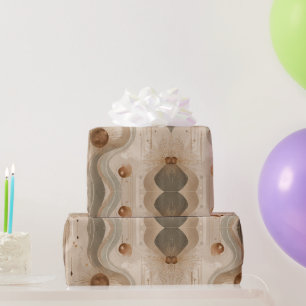 Bohemian Celestial Sunbursts of Moons and Crystals Wrapping Paper