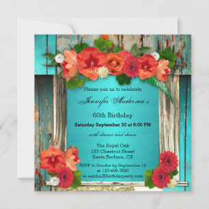 Bohemian Chic Adult Birthday Party Invitation