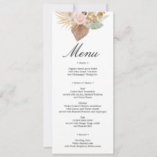 Bohemian Chic floral Wedding Invitation