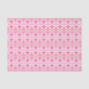 Bohemian Chic Pink Tie Dye Pattern Tissue Paper